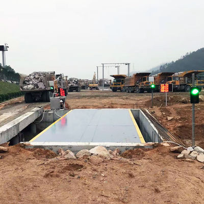 100이지 톤 구멍 없는 Q235 철강 플랫폼 전자적 트럭 스케일